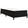 vidaXL Boxspringbett mit Matratze Schwarz 100 x 200 cm Stoff