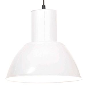 vidaXL H&auml;ngelampe 25 W Wei&szlig; Rund 28,5 cm E27