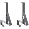 vidaXL Schneew&auml;chter Unterst&uuml;tzung 2 Stk. Anthrazit 29,5 x 3 x 34,5 cm