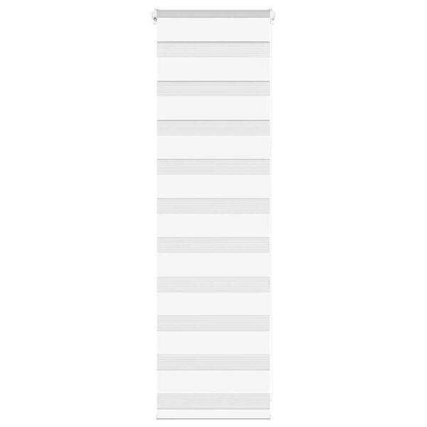 vidaXL Doppelrollo Wei&szlig; 50x100 cm Stoffbreite 45,9 cm Polyester