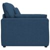 vidaXL Modulares Sofa Endmodul mit Armlehne Kissen Blau 100 cm