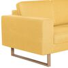 vidaXL 3-Sitzer-Sofa Stoff Gelb