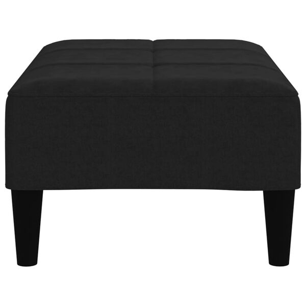 vidaXL Hocker Schwarz Mikrofasergewebe