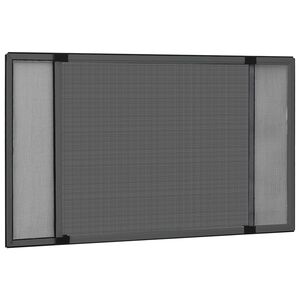 vidaXL Teleskop-Fliegengitter f&uuml;r Fenster Anthrazit (100-193)x75 cm