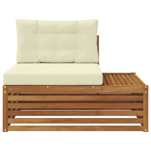 vidaXL Outdoor Endsofa Natur 115 x 83 x 73 cm Massivholz Akazie