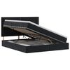 vidaXL Aufbewahrungsbett mit Matratze Schwarz 180 x 200 cm Samt