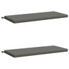 vidaXL Bankkissen SOEST 2 stk. 100 % Polyester Grau 110 x 50 x 5 cm