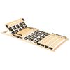 vidaXL Lattenrost mit 38 Latten Verstellbares Kopfteil 90x200 cm