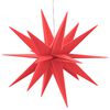 vidaXL LED-Weihnachtsstern Faltbar Rot 57 cm