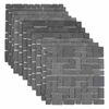 vidaXL Mosaikfliesen Grau 30 x 30 cm Marmor