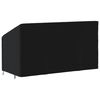 vidaXL Abdeckung f&uuml;r 3-Sitzer-Bank Schwarz 175x85x68/94 cm 420D Oxford