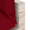 vidaXL Garten-Ecksofa aus Paletten mit Kissen Kiefernholz