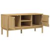 vidaXL TV-Schrank FLORO Wachsbraun 114x43x55 cm Massivholz Kiefer