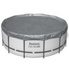 Bestway Poolabdeckung &Oslash;3,66 m Rund Polyester Grau