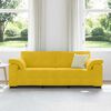 vidaXL 3-Sitzer-Sofa Gelb 178 cm Samt