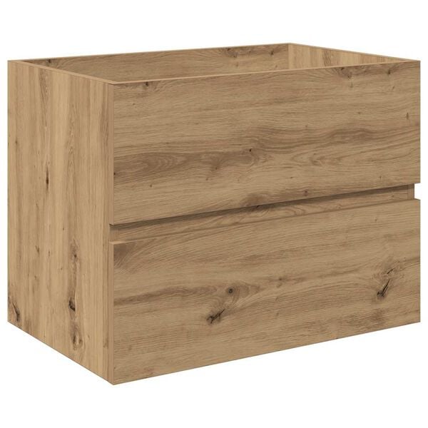 vidaXL Waschbeckenunterschrank mit Einbaubecken und Wasserhahn