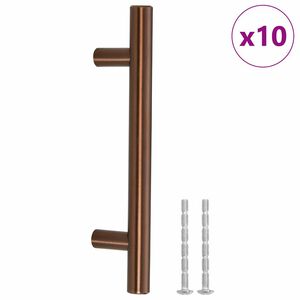 vidaXL M&ouml;belgriffe 10 Stk. Bronzen 96 mm Edelstahl