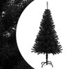 vidaXL K&uuml;nstlicher Weihnachtsbaum mit St&auml;nder Schwarz 120 cm PVC