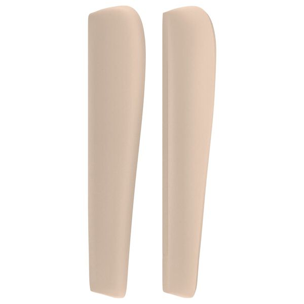 vidaXL Kopfteil mit Ohren Cappuccino-Braun 147x23x118/128cm Kunstleder