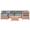 vidaXL 7-tlg. Garten-Lounge-Set mit Kissen Massivholz Douglasie