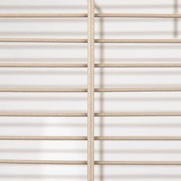 FLAMINGO Sittichk&auml;fig Marja 54x34x75 cm Metallic-Taupe