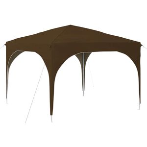 vidaXL Pop-up Partyzelt 290 x 290 x 245 cm Taupe Oxford-Stoff