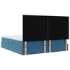 vidaXL Bett mit Stauraum und LED mit LED Dunkelblau 160 x 200 cm Samt