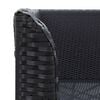 vidaXL Garten-Ecksofa 2-tlg. Poly Rattan Schwarz