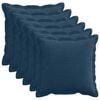 vidaXL Kissenbezug 6 stk. HOUTEN Marineblau 40 x 40 cm Cord