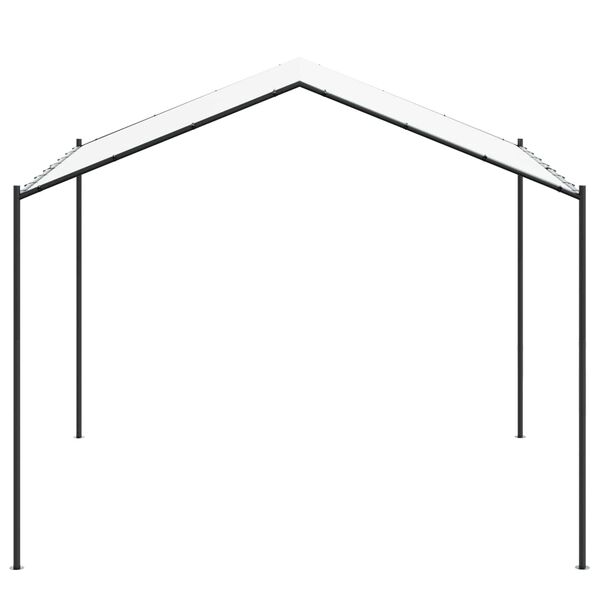 vidaXL Pavillon Wei&szlig; 4 x 4 x 2,6 m Stahl und Polyester