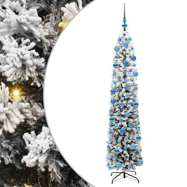 vidaXL Künstlicher Weihnachtsbaum mit 300 LEDs mit Ständer Grün 180 cm