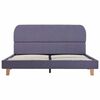 vidaXL Bettgestell ohne Matratze Hellgrau Stoff 135x190 cm