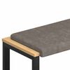 vidaXL Bankkissen Kunstleder Grau Tiefe 35 cm