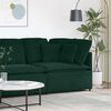 vidaXL Modulares Sofa Eckmodul mit Kissen Dunkelgr&uuml;n 100 cm