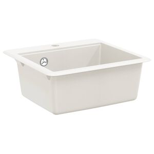 vidaXL Waschbecken Wei&szlig; 470 x 440 mm Granit