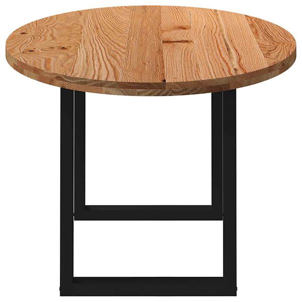 vidaXL Esstisch Hellbraun 200x100x74 cm Massivholz Eiche Oval