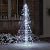 vidaXL Weihnachtsbaum mit 160 LEDs Kaltwei&szlig; 150 cm Acryl