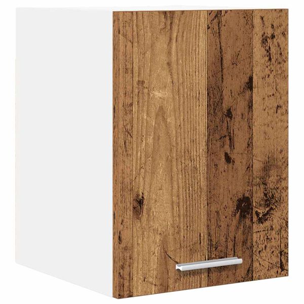 vidaXL H&auml;ngeschrank Altes Holz und Wei&szlig; 30 x 31 x 40 cm Holzwerkstoff