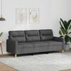 vidaXL 3-Sitzer-Sofa Dunkelgrau 180 cm Stoff