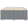 vidaXL Bettgestell ohne Matratze Hellgrau 120x190 cm Stoff