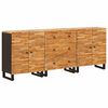 vidaXL Sideboard 3 stk. 60 x 33 x 75 cm Massivholz Mango Braun