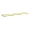 vidaXL Bankkissen SOEST 100 % Polyester Creme 200 x 40 x 5 cm