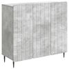 vidaXL Sideboard Betongrau 89 x 34,5 x 82 cm Holzwerkstoff