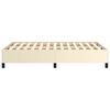 vidaXL Bettgestell ohne Matratze Creme 120x190 cm Kunstleder