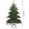 vidaXL K&uuml;nstlicher klappbarer Weihnachtsbaum Gr&uuml;n 150 cm PVC und Stahl