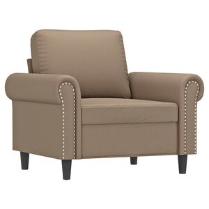 vidaXL Sessel Cappuccino 60 cm Kunstleder