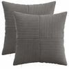 vidaXL Kissenbezug 2 pcs ALMELO Dunkelgrau 35 x 35 cm Cord