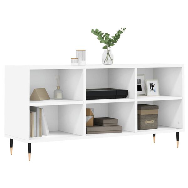 vidaXL TV-Schrank Weiß 103,5x30x50 cm Holzwerkstoff