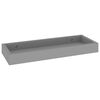 vidaXL Loggia Wandregale 2 Stk. Grau 40x15x4 cm MDF