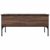 vidaXL Couchtisch Braun Eichen-Optik 100x50x45 cm Holzwerkstoff Metall